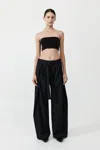 St Agni Raw Edge Bodice In Black