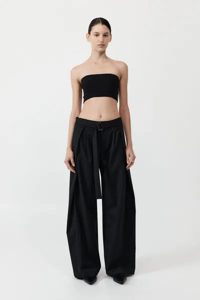 St Agni Raw Edge Bodice In Black