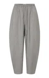 St Agni St. Agni Relaxed Balloon Linen Skirt In Gray