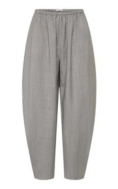 St Agni St. Agni Relaxed Balloon Linen Skirt In Gray