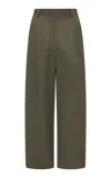 St Agni Relaxed Cotton-blend Balloon Pants In Grey