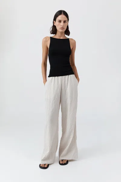 St Agni Relaxed Crushed Pant In Gray