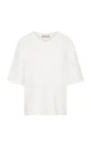 St Agni Relaxed Organic Cotton Tee In Off-white