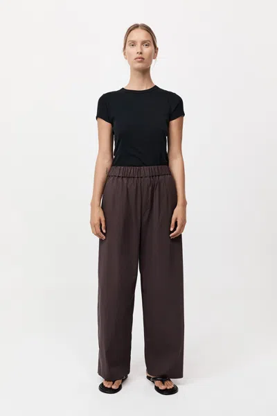 St Agni Relaxed Pants In Chocolate Plum