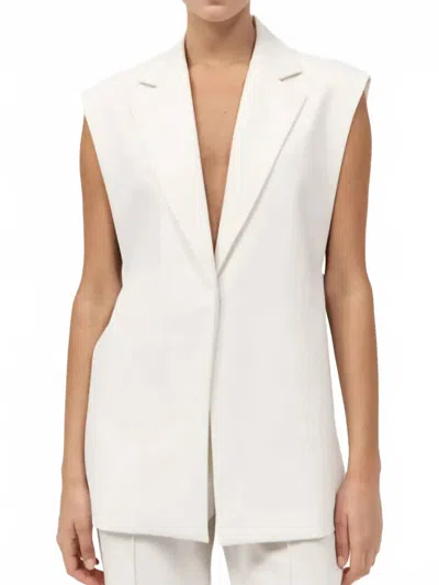 St Agni Relaxed Side Tie Vest In Off White
