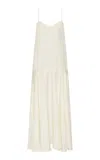 St Agni Relaxed Silk-twill Maxi Slip Dress