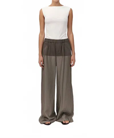 ST AGNI RELAXED SPLICE PANTS IN GRAY