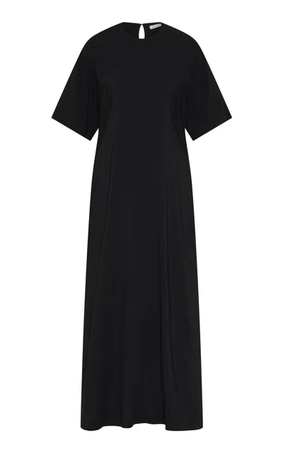 St Agni Relaxed Tee Maxi Dress In Black