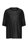 St Agni Relaxed Tencel Jersey T-shirt In Black