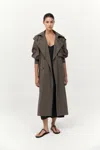 St Agni Relaxed Trench In Brown