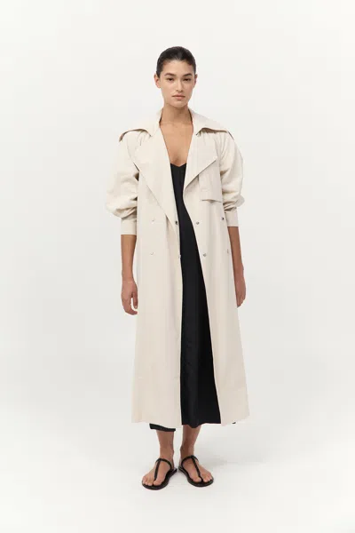 St Agni Relaxed Trench In Gray