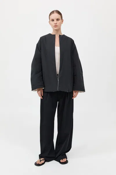 St Agni Reversible Pillow Jacket In Black/cloud