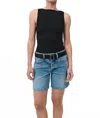St Agni Rib Bateau Cut Out Top In Black