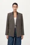 St Agni Rib Collar Blazer