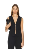 St Agni Recycled-twill Vest In 블랙
