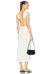 St Agni Linen Resort Dress In Porcelain