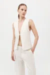 St Agni Rouleau Vest In Milk