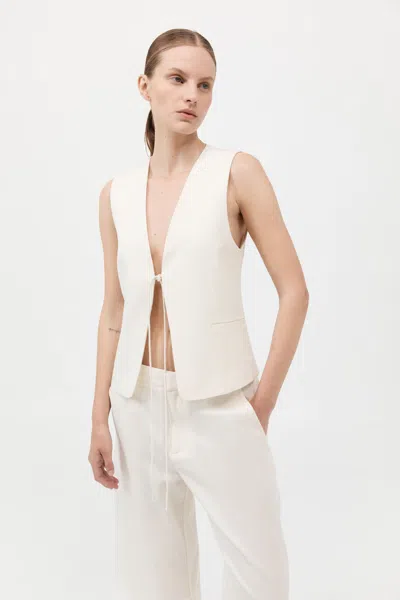 St Agni Rouleau Vest In Milk