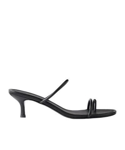 St Agni Round-toe High-heeled Sandals In Animal Print