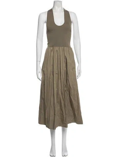 Pre-owned St Agni Scoop Neck Long Dress In Multi