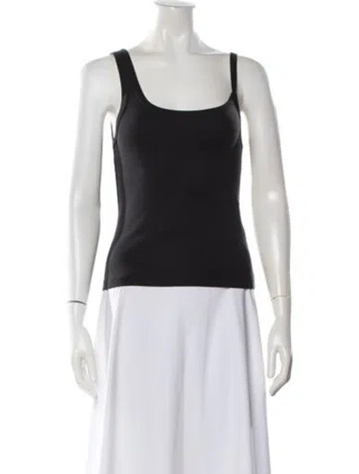 Pre-owned St Agni Scoop Neck Sleeveless Crop Top In White