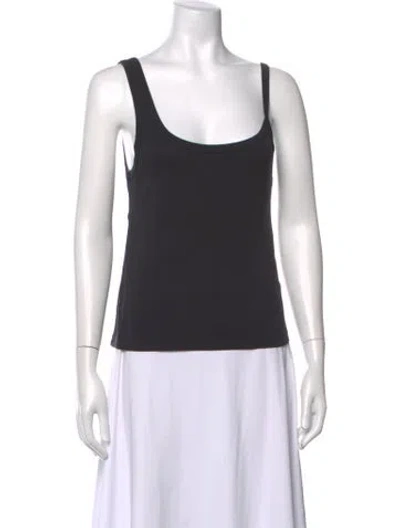 Pre-owned St Agni Scoop Neck Sleeveless Top In Grey