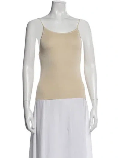 Pre-owned St Agni Scoop Neck Sleeveless Top In Neutrals