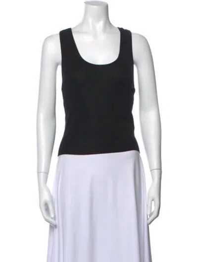 Pre-owned St Agni Scoop Neck Sleeveless Top W/ Tags In Black