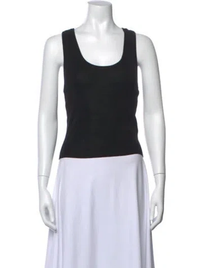 Pre-owned St Agni Scoop Neck Sleeveless Top W/ Tags In Black