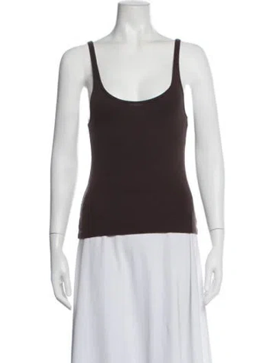 Pre-owned St Agni Scoop Neck Sleeveless Top W/ Tags In Brown