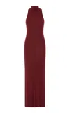 St Agni Sculpted Jersey Maxi Dress In Red