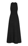 St Agni Sculpted Knit Maxi Dress In Black
