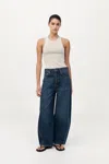St Agni Sculpted Knit Top In Silver