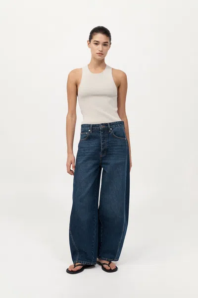 St Agni Sculpted Knit Top In Silver