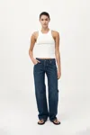 St Agni Sculpted Knit Top In White