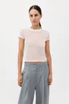 St Agni Sheer Baby Tee In White