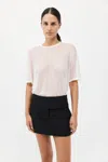 St Agni Sheer Oversized Tee In White