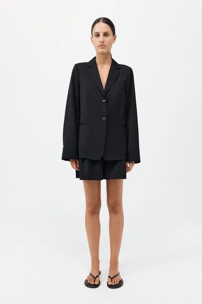 St Agni Shirt Jacket In Black