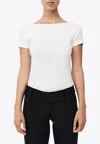 St Agni Organic Cotton Ballet Top In White