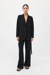 St Agni Side Stripe Blazer In Black