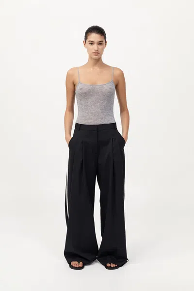 St Agni Side Stripe Homme Pant In Black