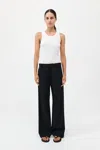 St Agni Side Stripe Pants In Black