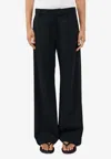 St Agni Side Stripe Pants In Black