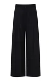 St Agni Side-stripe Wool-blend Pants In Black