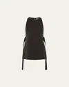 St Agni Side Tie Top In Black