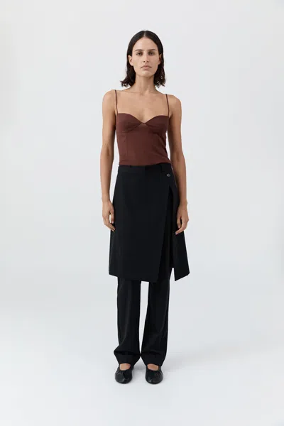 St Agni Silk Cami In Brown