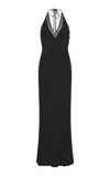 St Agni Silk Mesh Maxi Dress In Black