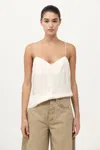 St Agni Silk Twill Cami In White