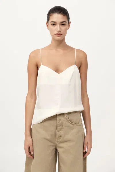 St Agni Silk Twill Cami In White