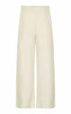 St Agni Silk Twill Pants In White
